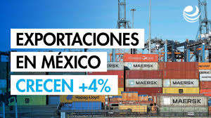 Exportaciones de México crecen 4% en julio impulsadas por manufacturas