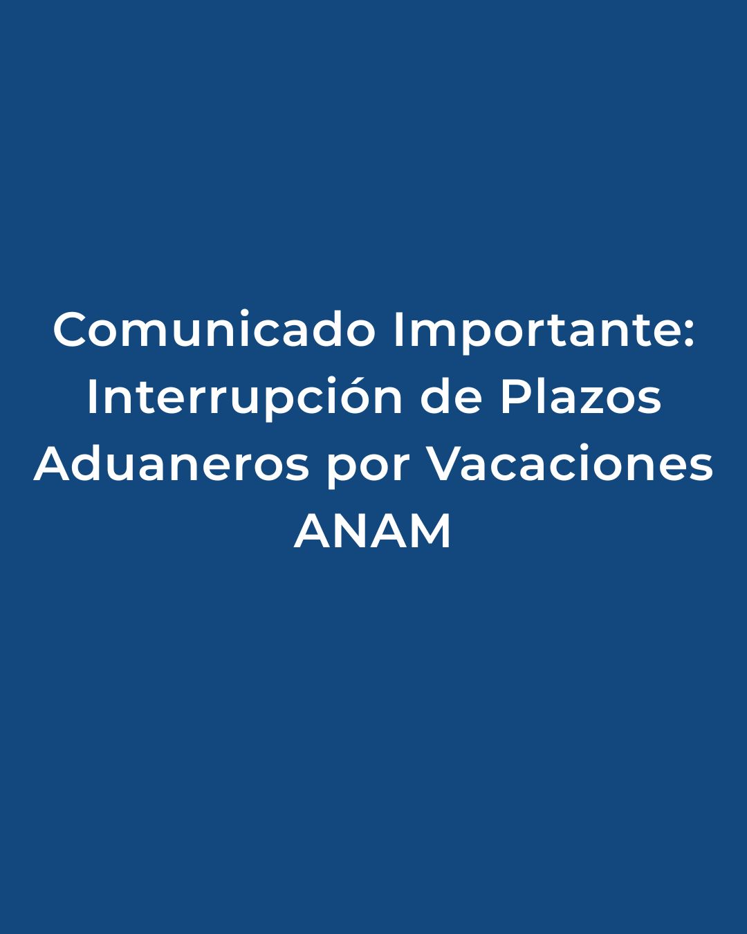 Segundo Periodo General de Vacaciones 2025 – ANAM