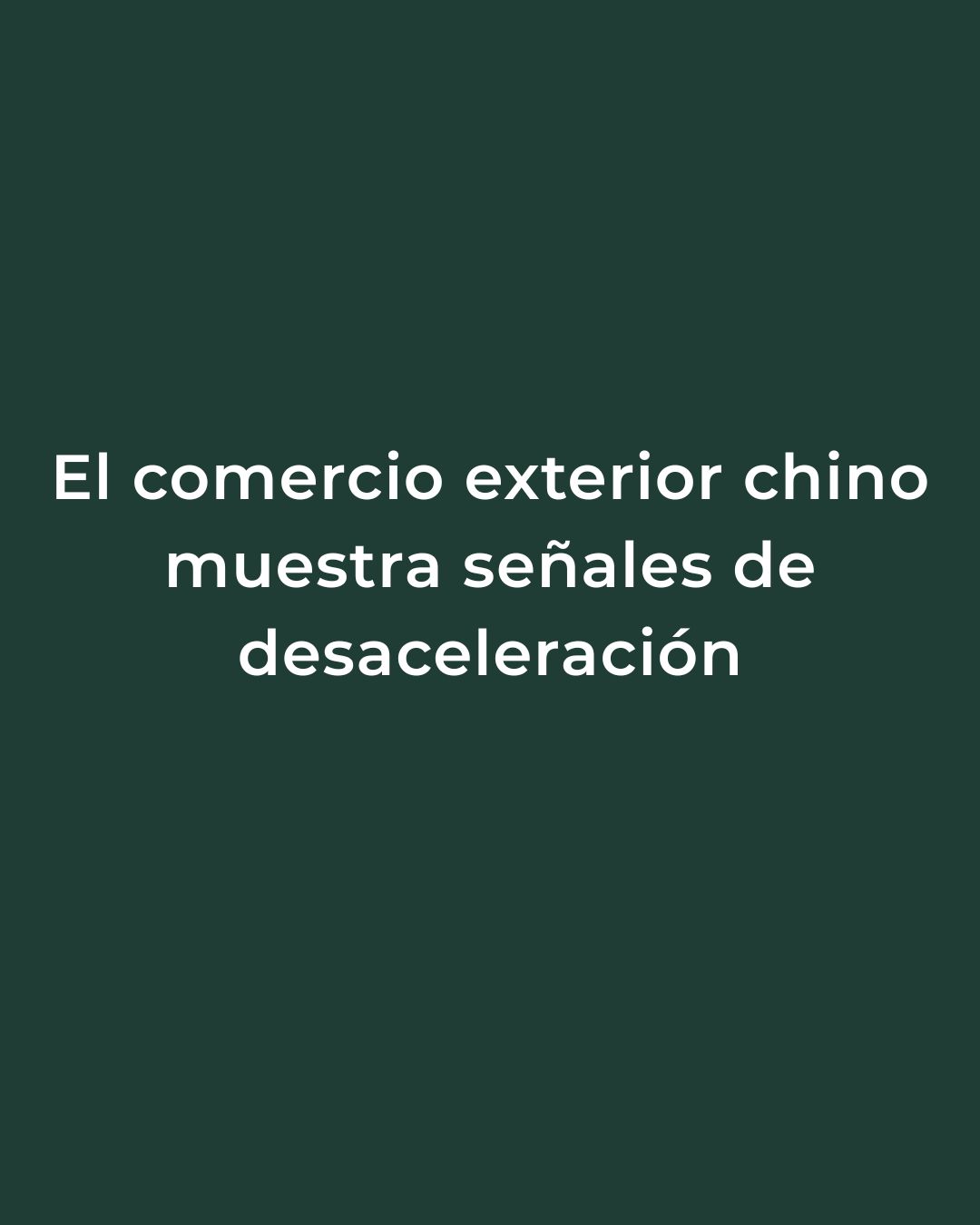 Menor demanda de importaciones en China durante 2025
