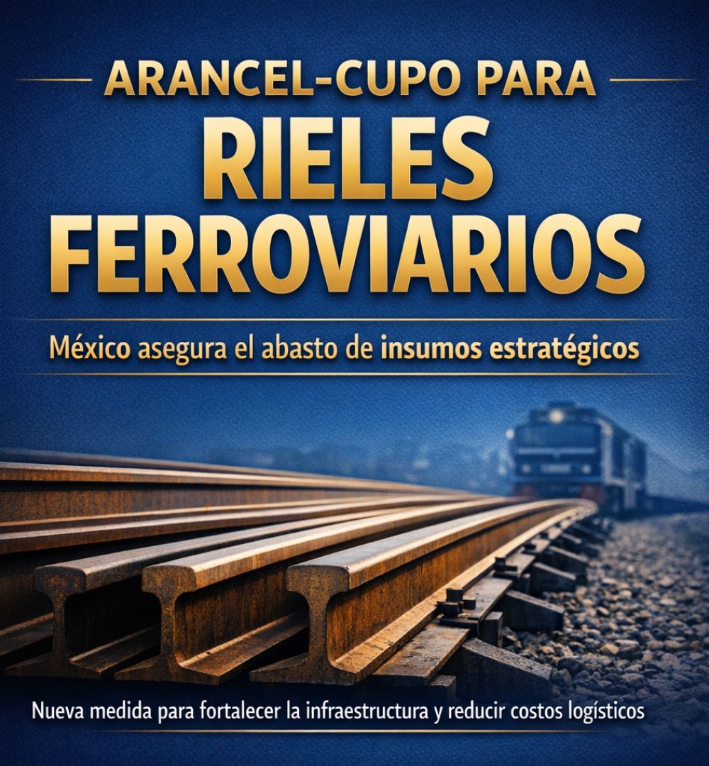 México asegura insumos clave para el sector ferroviario con nuevo arancel-cupo
