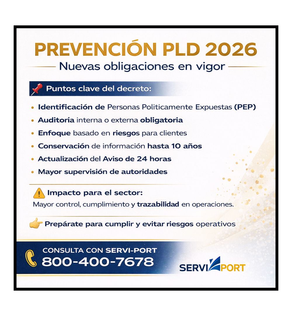 PLD 2026: nuevas obligaciones ya en vigor