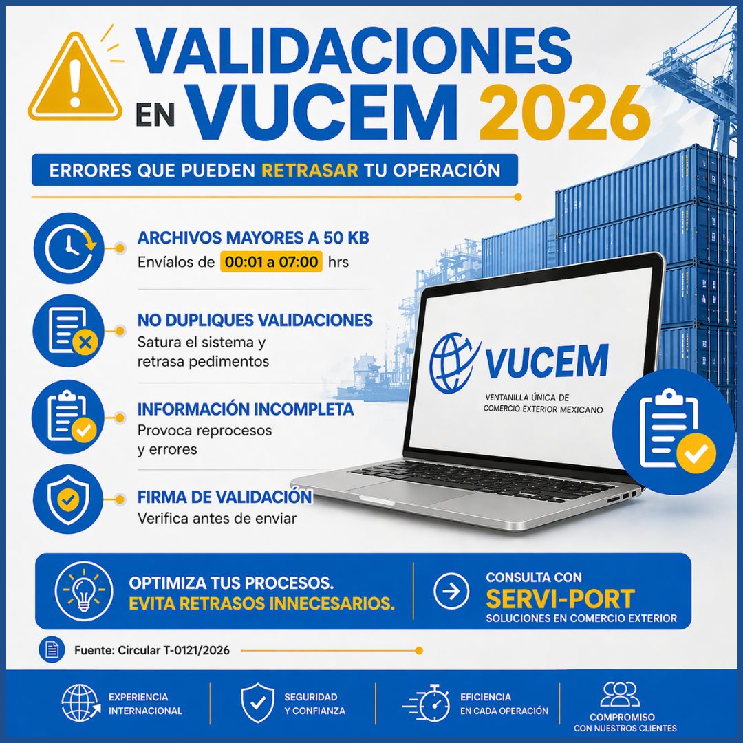 VALIDACIONES EN VUCEM 2026 - Errores que pueden retrasar tu operación