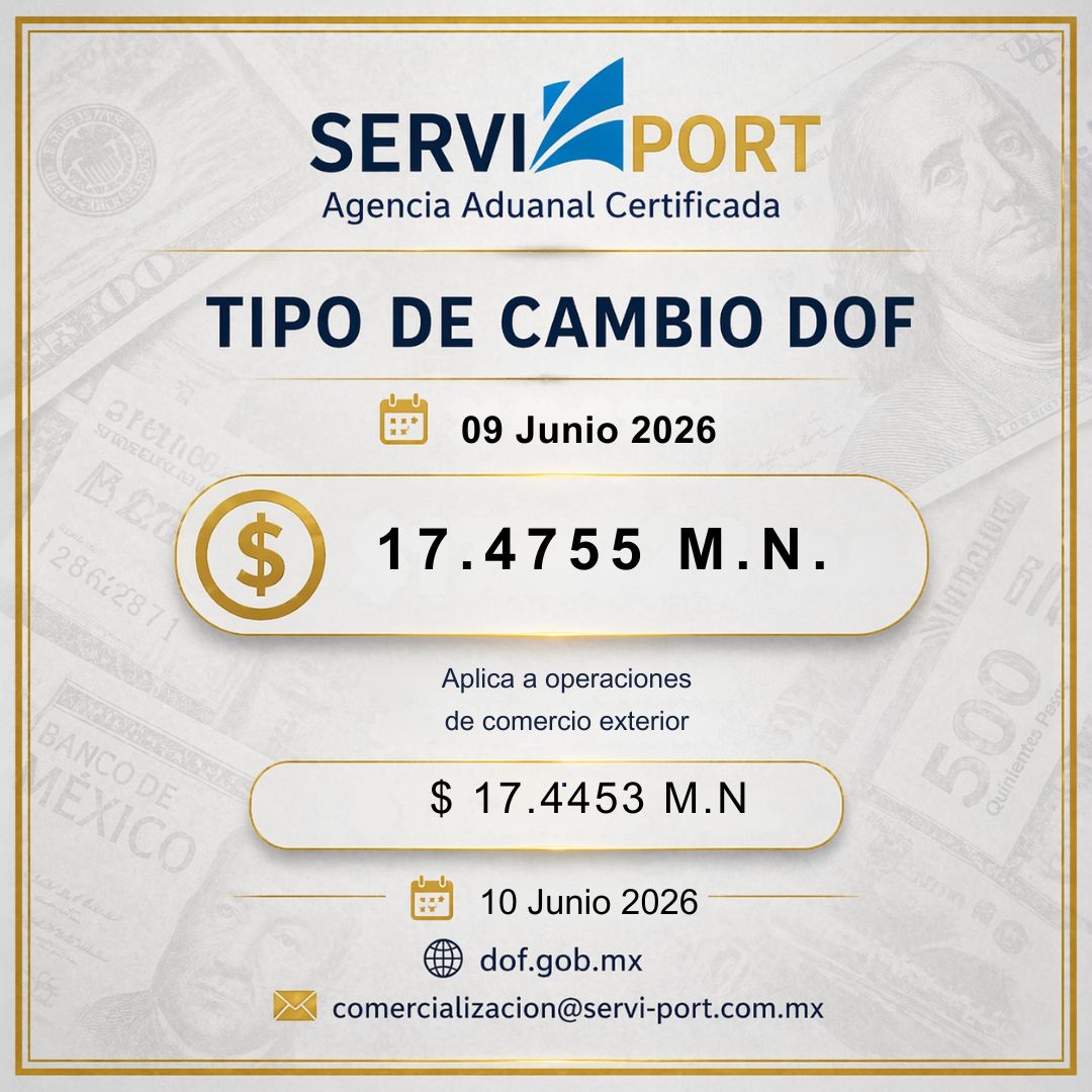 Tipo de Cambio DOF. Junio 9, 2026: Referencia Clave para Operaciones de Comercio Exterior
