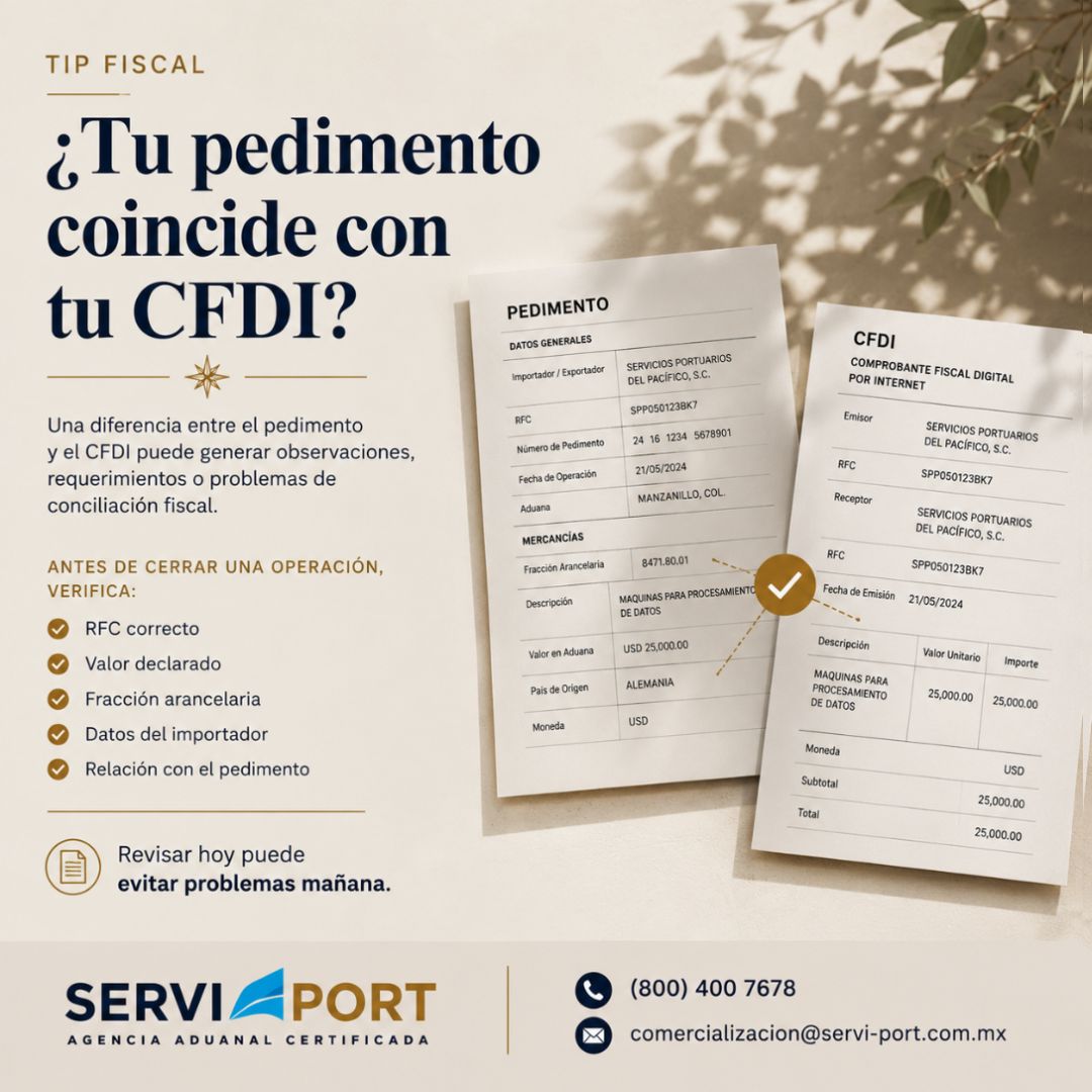 Pedimento y CFDI: la importancia de que la información coincida correctamente