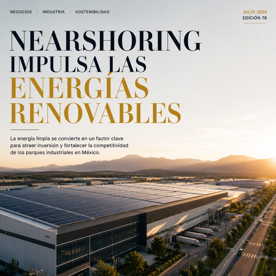Nearshoring impulsa la adopción de energías renovables en los parques industriales de México