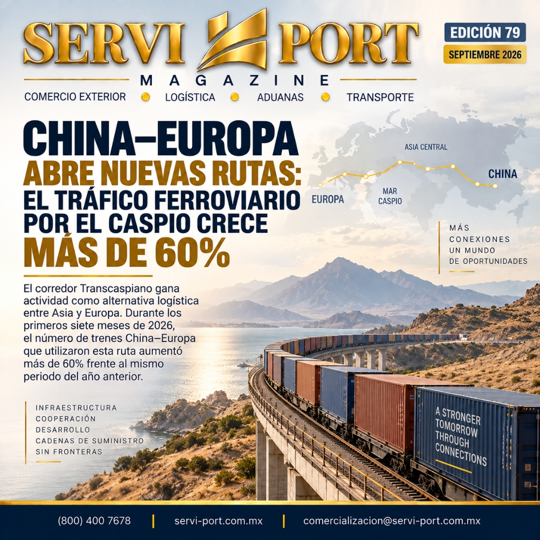 China–Europa abre nuevas rutas: el tráfico ferroviario por el Caspio crece más de 60%