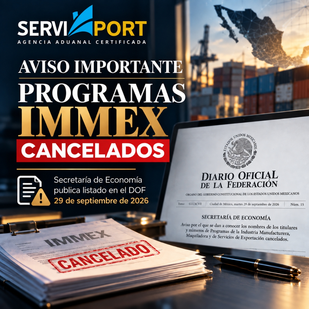 Secretaría de Economía publica listado de Programas IMMEX cancelados