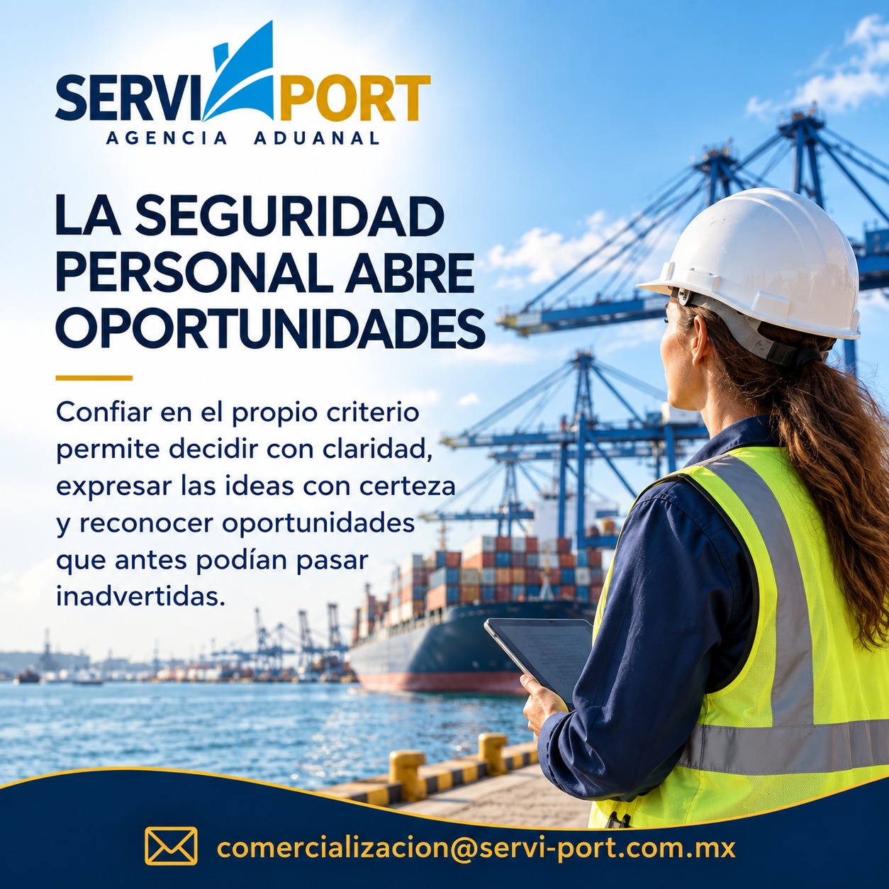 La seguridad personal también abre puertas.