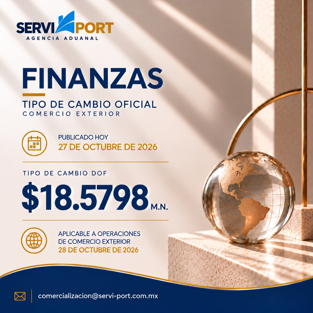 Tipo de Cambio DOF Hoy, 27 de Octubre de 2026 | $18.5798