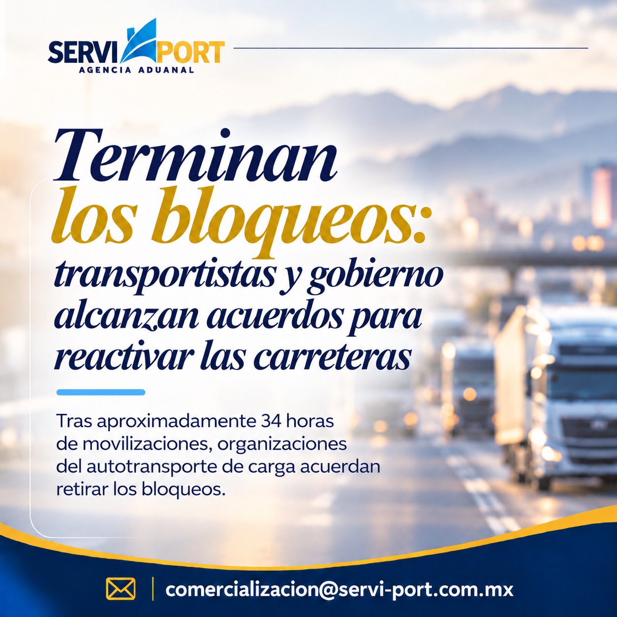 TERMINAN LOS BLOQUEOS: TRANSPORTISTAS Y GOBIERNO ALCANZAN ACUERDOS PARA REACTIVAR LAS CARRETERAS