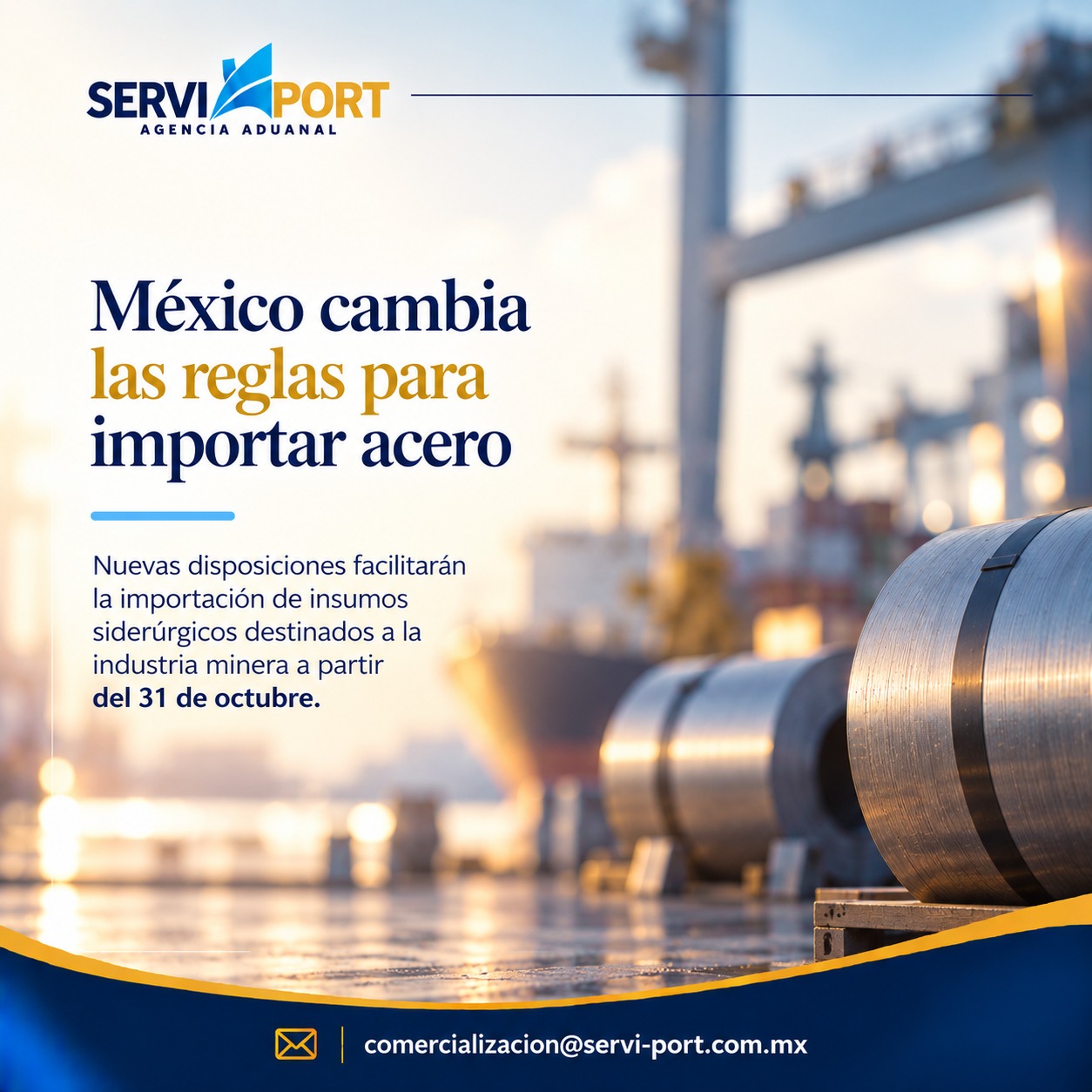 MÉXICO CAMBIA LAS REGLAS PARA IMPORTAR ACERO: NUEVAS FACILIDADES PARA LA INDUSTRIA MINERA